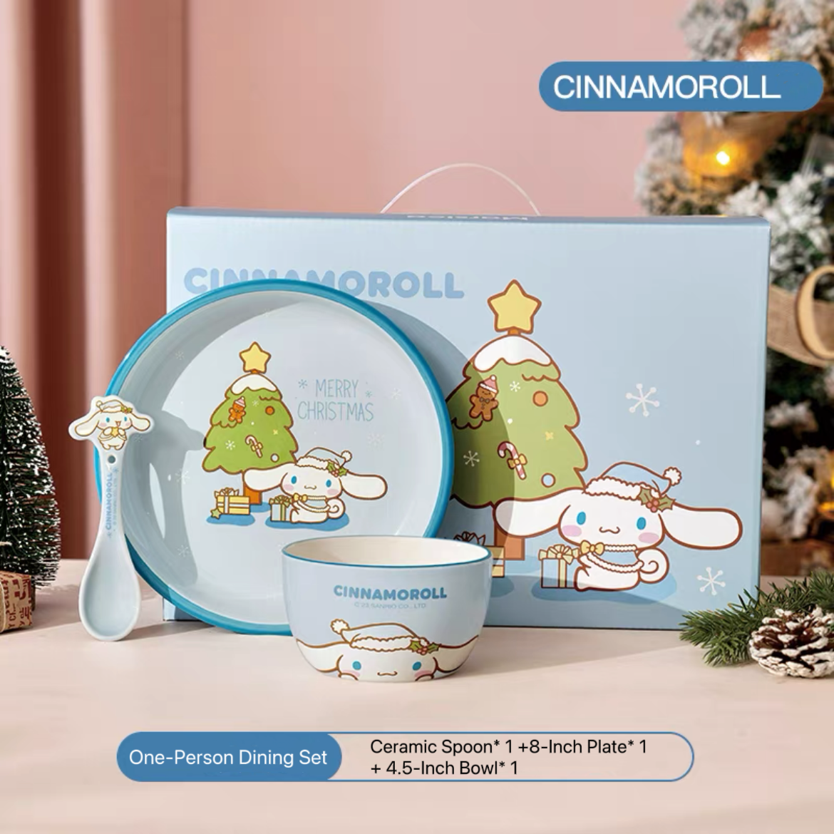 Christmas-themed Dining Set featuring Melody and Cinnamoroll – GF